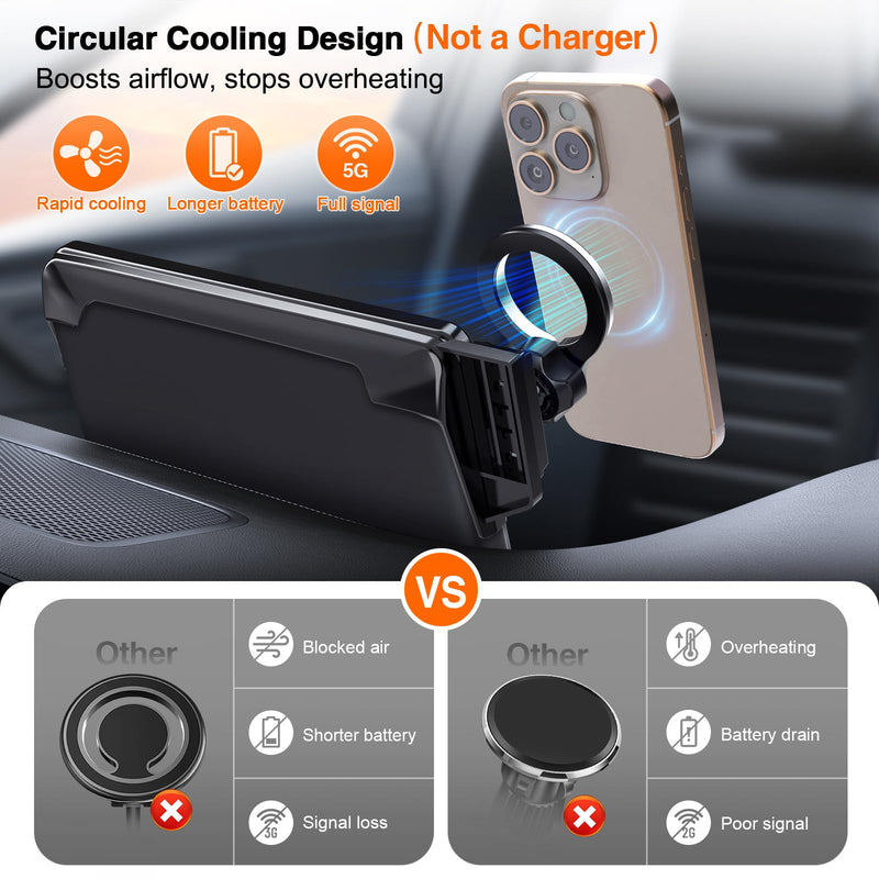 pop-tech Car Phone Holder for Honda CR-V HR-V 2023 2024 2025 2026: for MagSafe Magnetic Cell Phone Mount for HRV CRV Accessories 7/9 inch Screen - Touchscreen Cradles Strong Magnets for iPhone Samsung for 23-26 CR-V & HR-V (7/9" screen)
