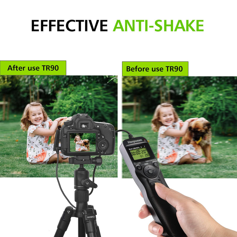 [AUSTRALIA] - Intervalometer HANPUSEN Camera Timer Remote Shutter Release Time Lapse for Nikon D3, D4, D4s, D5, D6, D800, D850, D800E, D810, D810A, D700 N8 for Nikon 