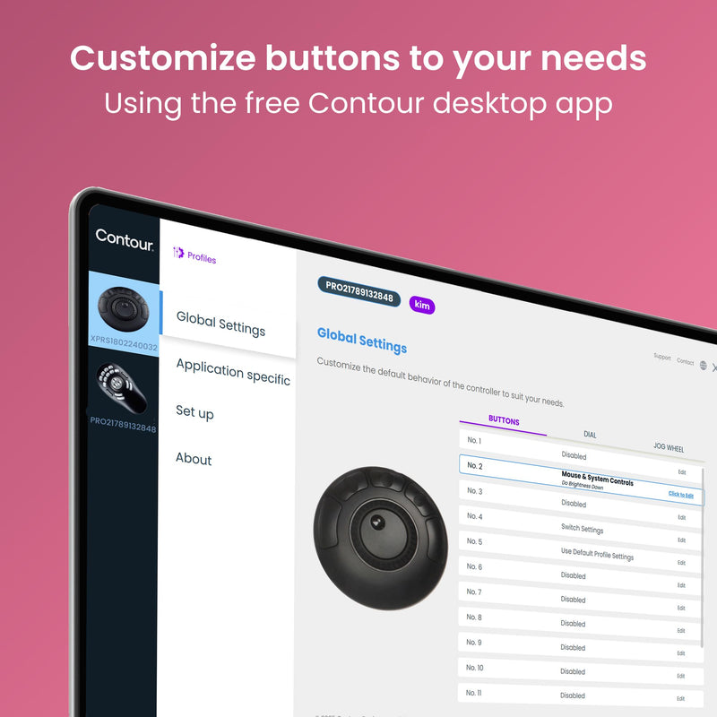 Contour Design ShuttleXpress - Editing Shuttle with 5 Programmable Buttons - Ergonomic Video Editing Equipment Compatible with Mac and PC Systems
