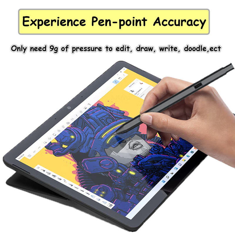 MPP 2.0 Tilt Pen Compatible with HP Rechargeable MPP 2.0 Tilt Pen,Black | Touch Screen Devices with Magnetic Barrel,4096 Level Pressure and Palm-Rejection,3J122AA