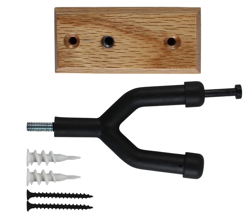 Vizcaya Hardwood Home & Studio Wall Mount Violin Hanger with Bow Holder(VLH30) VLH30