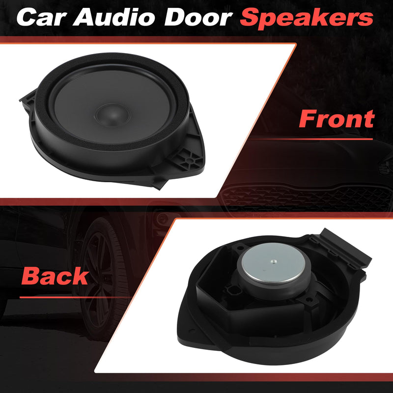 Motoforti 25852236 Front Door Speaker Assembly for Chevrolet Silverado Suburban for GMC for Sierra 1500 2500HD 3500 Yukon Car Audio Loudspeaker Front Left Right Door Radio Coaxial Speakers