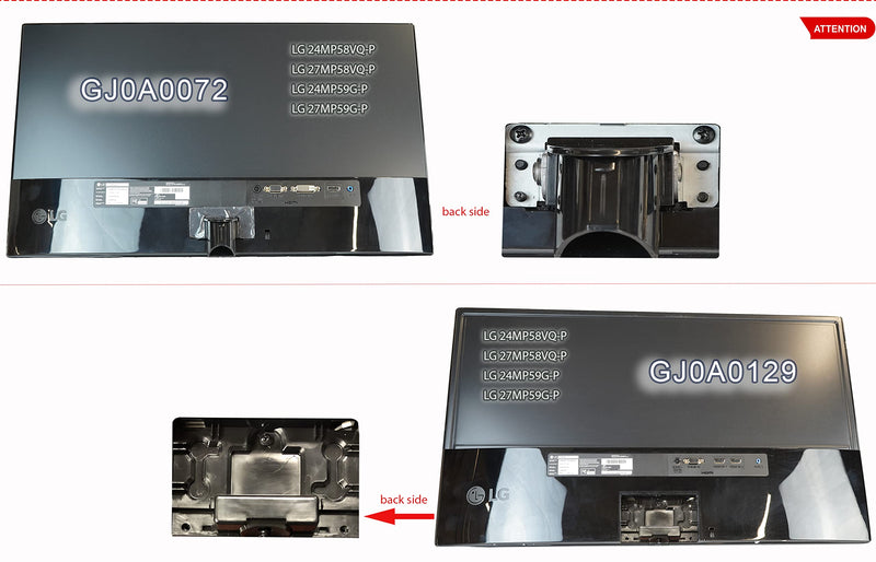 Gladiator Joe Monitor Arm/Mount VESA Bracket Adapter Compatible with LG 24MP58VQ, 24MP58VQ-P, 24MP59G, 24MP59G-P, 24MP60VQ, 27MP58VQ, 27MP58VQ-P | Laser Cut | 100% Made in North America