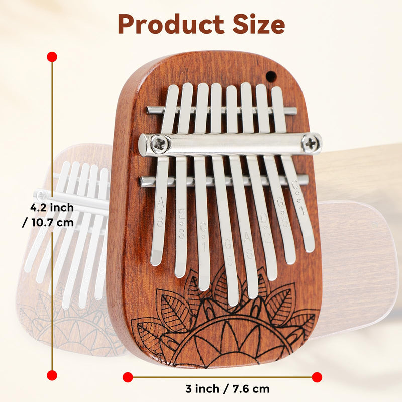 [AUSTRALIA] - 8 Keys Kalimba Mini Kalimba Portable Finger Thumb Piano kalimba 8 key exquisite finger thumb piano for Music Lovers and Adults Christmas Gifts Medium Single 