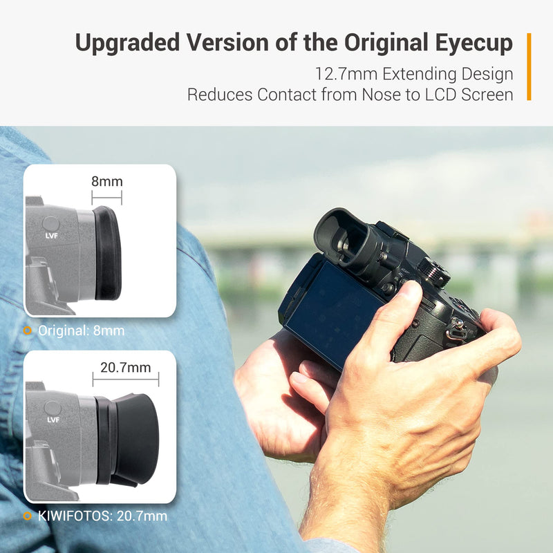 [AUSTRALIA] - Soft Silicon Camera Viewfinder Eyecup Eye Cup Eyepiece Replacement for Panasonic Lumix DC-GH6 GH5 II GH5M2 DC-GH5S DC-GH5 Camera EVF Eyeshade Protector Replaces Panasonic 4YE1A561Z for Panasonic DC-GH6 GH5S GH5 