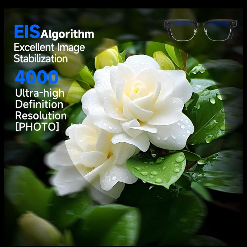 7 in 1 AI Smart Glasses with Camera W630 | 8MP HD Video Recording, AI Voice Assistant, Real-Time Translation, Anti-Blue Light, Bluetooth Call & Music