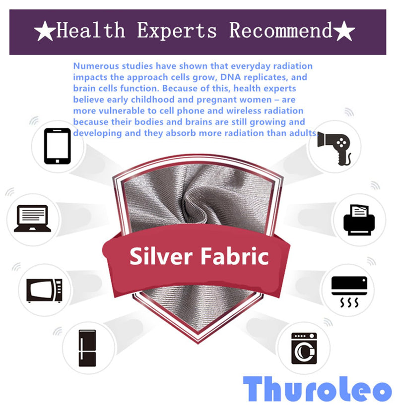 EMF Protection Clothes 5G Anti Radiation Faraday Tank Maternity Pregnancy Shielding Apron Dress Babyshower Gift Silver