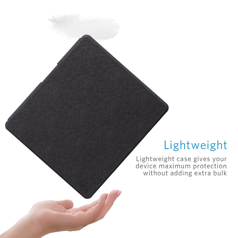 CoBak Case for Kindle Scribe - All New PU Leather Cover with Auto Sleep Wake Feature for Kindle Scribe 10.2" 2022 Released with Pen Holder Black