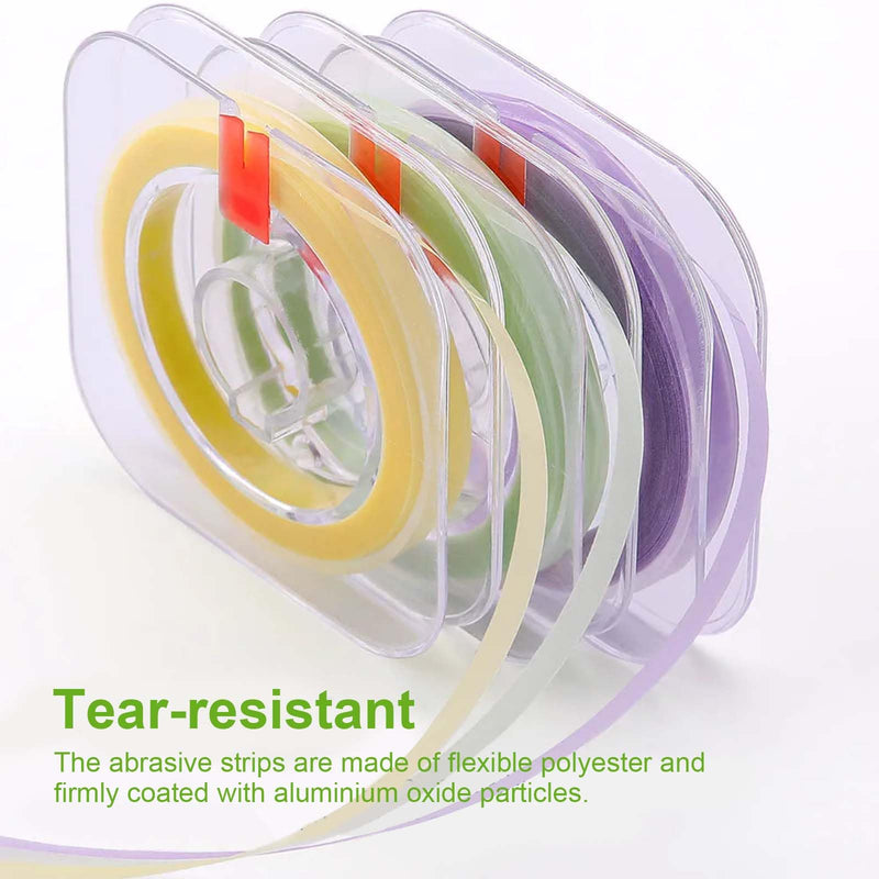 3 Rolls of Tooth Sandpaper, 20 μm, 30 μm, 50 μm, 6 m/Rolls Dental Polishing Strips, Dental Sanding Strips, Dental Sandpaper for Interdental Resin Tooth Polishing Interdental Sanding Tool