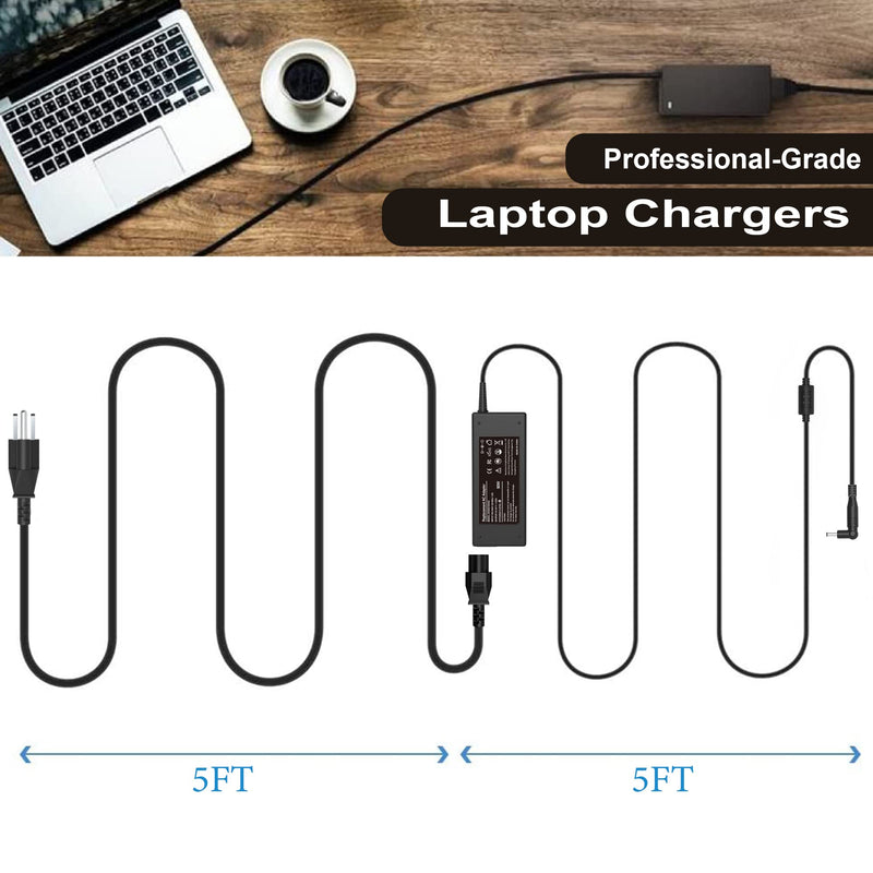 90W Universal AC Adapter Laptop Charger Replacement for Dell HP Acer Asus Lenovo IBM Toshiba Samsung Sony Fujitsu Gateway Notebook Ultrabook Chromebook Power Supply Cord with 16 Tips 90W LAPTOP CHARGER