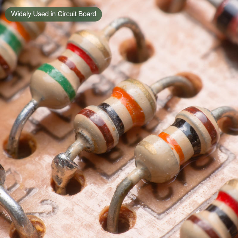 [AUSTRALIA] - YOKIVE Pack of 100 Carbon Film Resistors 1/4 W 100 Ohm 5% Tolerances Resistance Good for DIY Electronic Projects (4 Colour Band 1.77 x 0.09 Inches) 