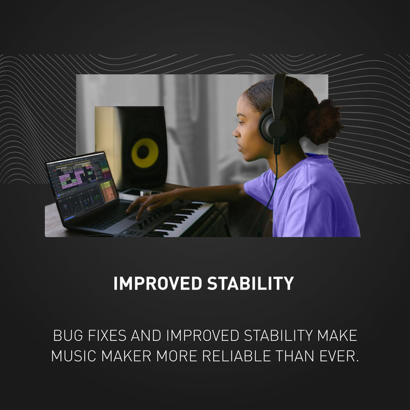 MAGIX Music Maker 2025 Premium – MUSIC MADE EASY | Music Production Software | Audio Program | Windows 10/11 | 1 PC perpetual license for 2 devices in practical shipping pack