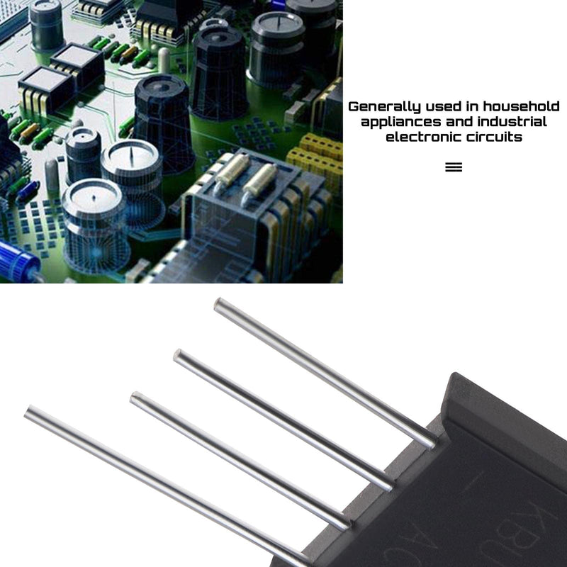 [AUSTRALIA] - VGOL KBU1010 Bridge Rectifier Bridge Lead Diode 1000V 10A Single Phase Diode Bridge Rectifier for Electronic Circuits Household Appliances Pack of 10 
