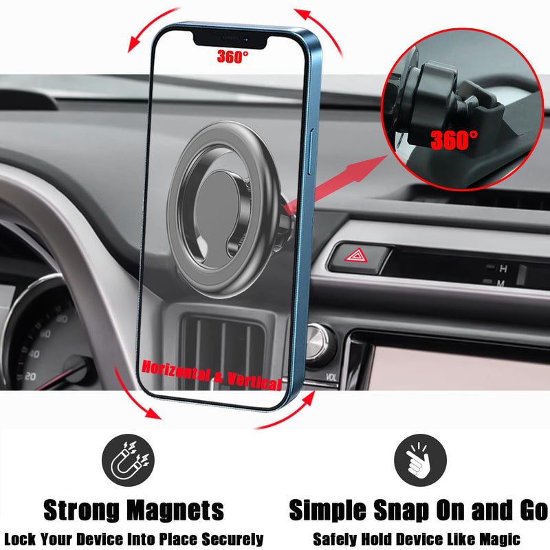Car Phone Magsafe Holder, Vent Mount for Toyota RAV4 2013-2018 | Adjustable Stand, Dashboard Custom Magnetic Navigation Bracket for iPhone 17 16 15 14 13 12 Pro Max Plus Mini, All Smartphone RAV4/Magsafe