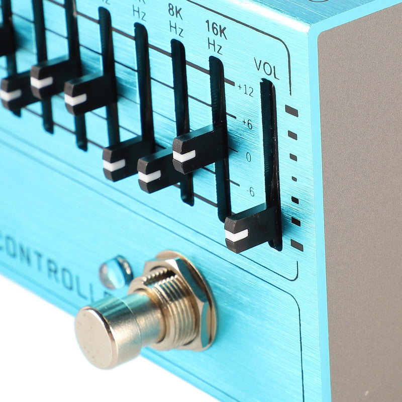 [AUSTRALIA] - EQ Pedal 10 Band Equalizer Independent Output Volume Adjustment Preamplifier for Music Lovers 