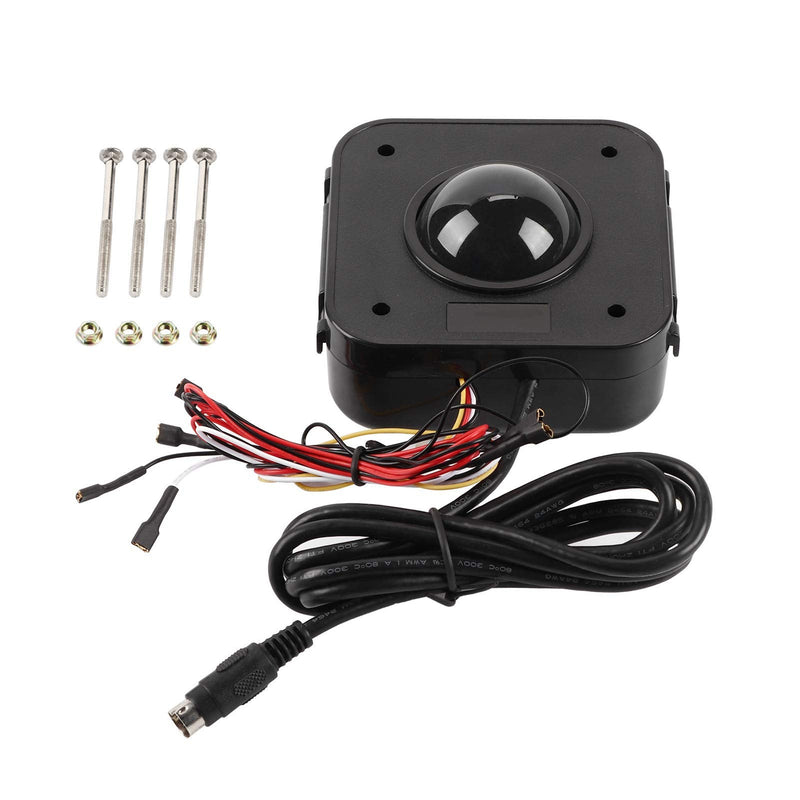 KIMISS Illuminated 4.5cm Round LED Trackball PS/2 PCB Connector for Ade