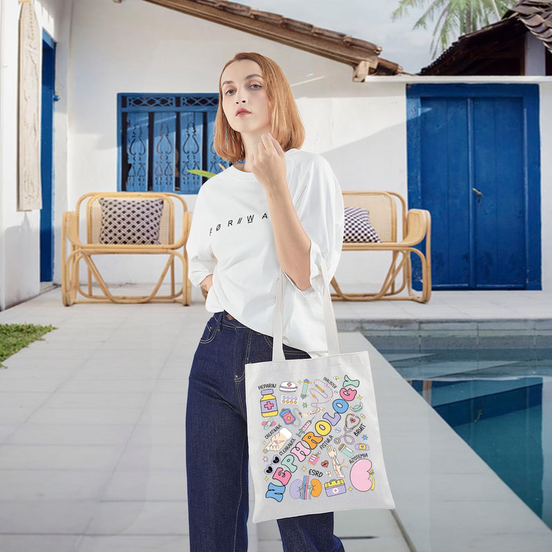KEYCHIN Nephrologist Tote Bag Nephrology Nurse Gifts Dialysis Nephrology Nurse Shoulder Bag Kidney Care Nurse Gifts Nephrology Tb