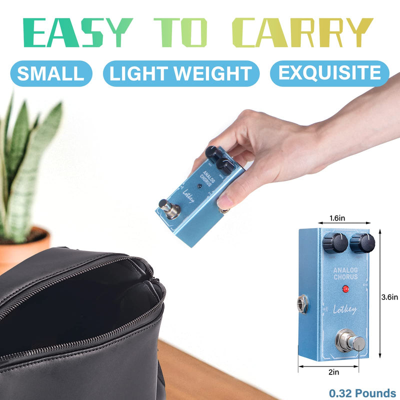 [AUSTRALIA] - Analog Chorus Guitar Pedal, Lotkey Electric Effects Pedals Mini Single Type DC 9V True Bypass 