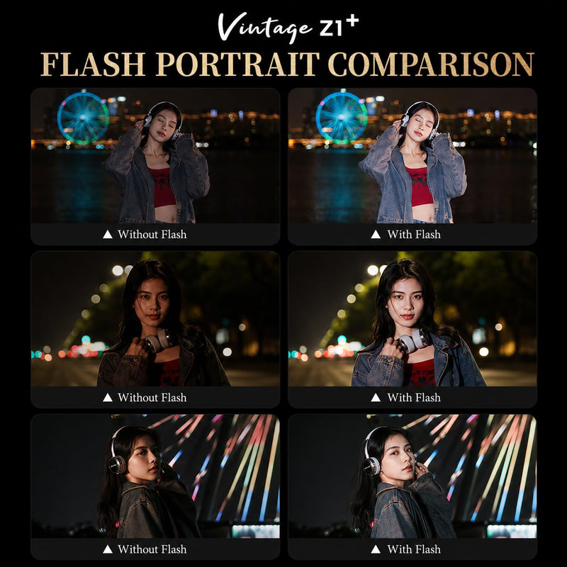 Viltrox Vintage Z1 Flash, Compact Camera Flash Unit for Photography (US-Z1) US-Z1