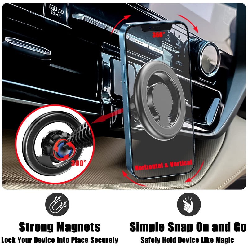 Car Phone Holder, Air Vent Magsafe Mount for Toyota Highlander 2020-2023 | Adjustable Magnetic Navigation Stand Fit for iPhone 17 16 15 14 13 12 Pro Max Plus Mini, Magsafe Case, All Phones Highlander/Magsafe