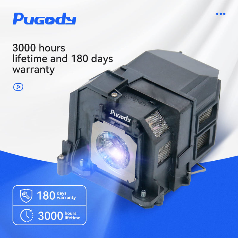Pugody ELPLP71/V13H010L71 Replacement Projector Lamp Bulb for Epson Powerlite 470 475W 480 485W, BrightLink 475Wi 480i 485Wi, EB-470 475W 475Wi 480 480E 485W 485Wi 1410Wi 1400Wi Lamp bulb with housing