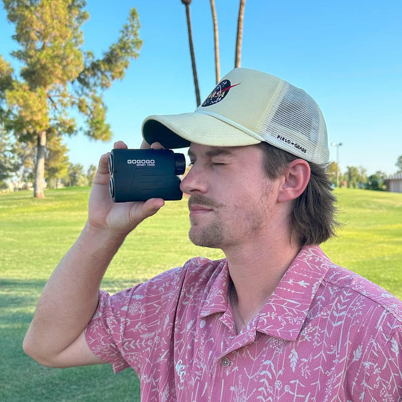 [AUSTRALIA] - Gogogo Sport Vpro GS03 Laser Golf/Hunting Rangefinder, 1000/1200 Yards Laser Range Finder with 6X Magnification Ultra-Clear View, Lightweight, Slope, Pin-Seeker & Flag-Lock & Vibration 