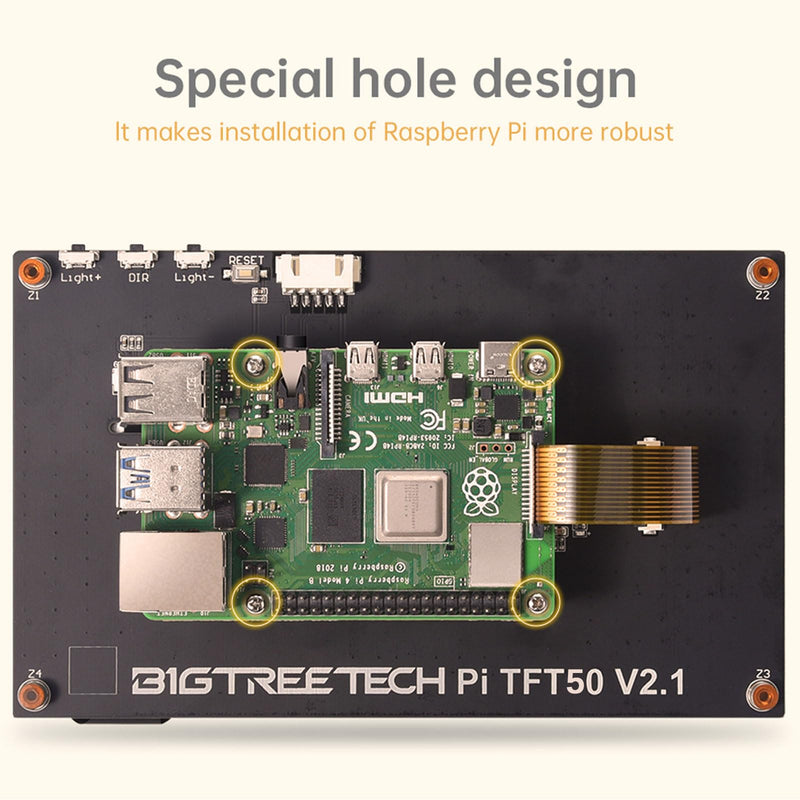 BIGTREETECH Upgrade PITFT50 V2.1 Graphic Smart Display DSI Interface 5 inch LCD Touch Screen Suitable for Raspberry-Pi Pi TFT50 V2.1
