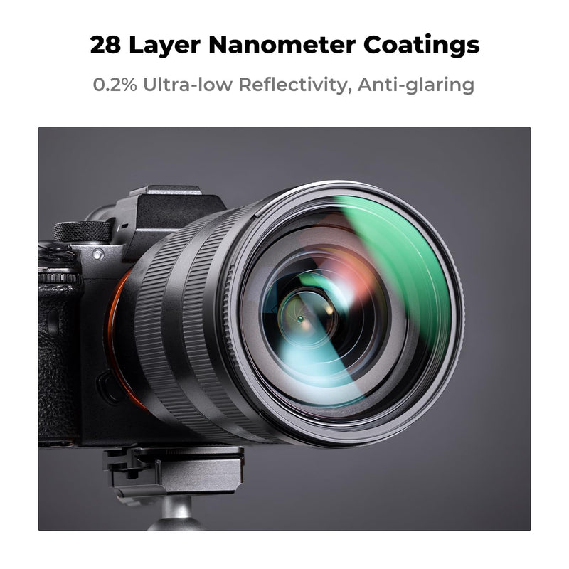 [AUSTRALIA] - K&F CONCEPT 82mm MC UV Lens Protection Filter with Filter Cap Cleaning Cloth Optical Glass Ultra Slim 28 Multi-Layer Coatings Camera Lens UV Filter (Nano-X Series) 