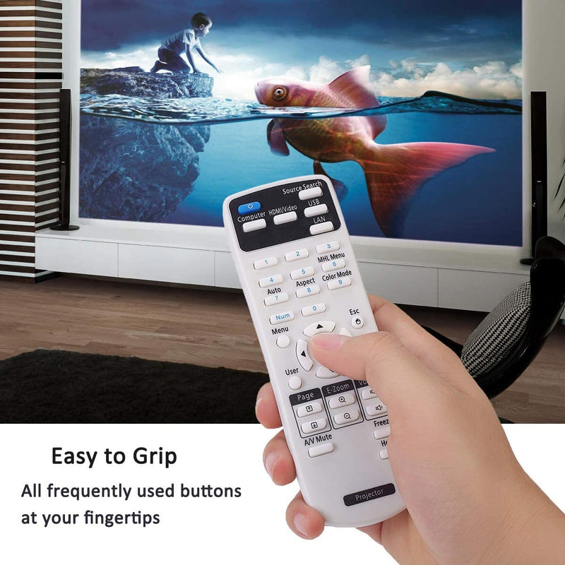 Universal Projector Remote Control 2181788 1613717 1648806 1547200 for Epson PowerLite, Home Cinema, BrightLink, Home Pro Projector Series, One Replacement Remote Control for All