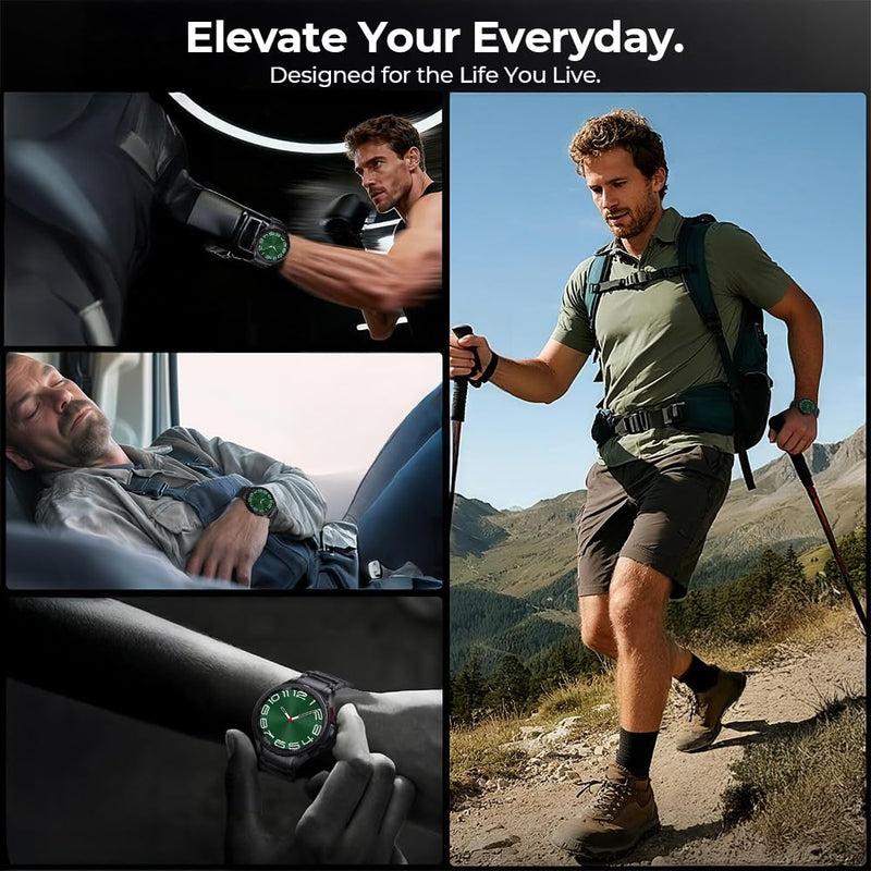 20mm No Gap Titanium Strap Band for Samsung Galaxy Watch 7/6/5/4/FE | Grade 2 Ti Metal,40% Lightweight,Skin-Friendly,Corrosion Resistance,Fit Wrists 6.3''-9'',Length Adjustable,Secure Clasp,Men 20mm