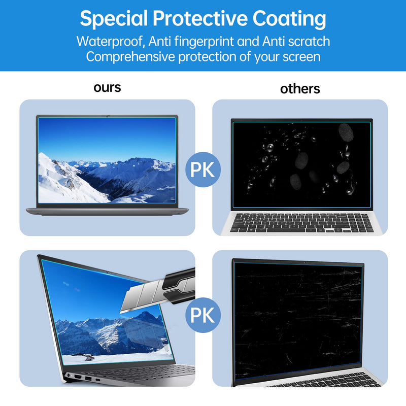11.6inch Laptop Screen Protector, Tempered Glass Protector for HP/Dell/Sony/Gateway/Samsung/Lenovo/Acer/MSI/LG/Razer Blade 11.6 inch Aspect Ratio 16:9 Laptop, 9H Hardness, Fingerprint Resistant, Bubble Free