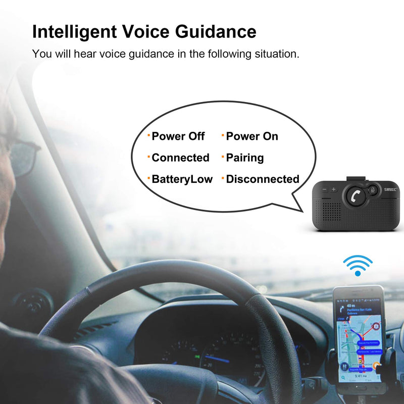 Handsfree Bluetooth Car kit for Cell Phone, Wireless Bluetooth Speaker for car handsfree Safe Driving, Bundle Set of BC980SA n BC920SA