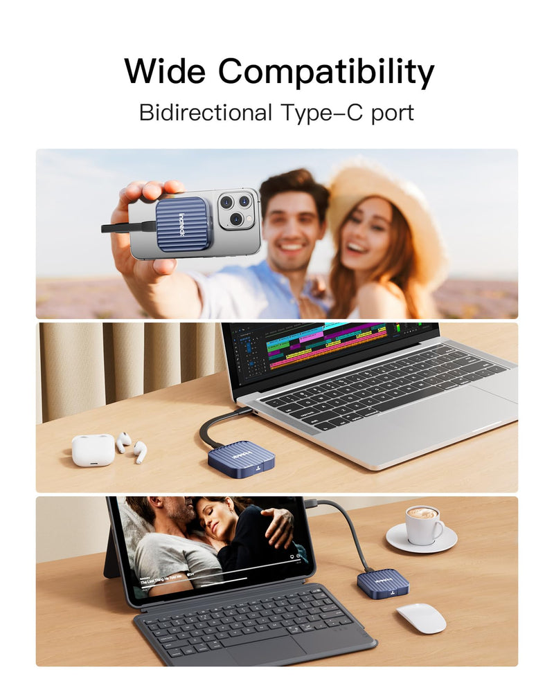 [AUSTRALIA] - Inateck Magnetic M.2 SSD Enclosure, Type-C USB 3.2 Gen 2 10Gbps SSD Enclosure, Tool-Free, Compatible with 2230 NGFF&NVME PCIe M.2 M-KEY/B&M-Key, Supports Windows/Linux/Android/MacOS, FE2032 