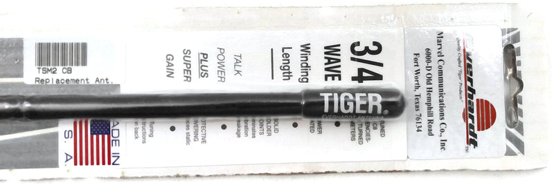 [AUSTRALIA] - Lot of 2 Everhardt TSM2-B 3/4 Wave 2 ft Fiberglass â€œSuper Flexâ€ CB Radio Antenna - Black 