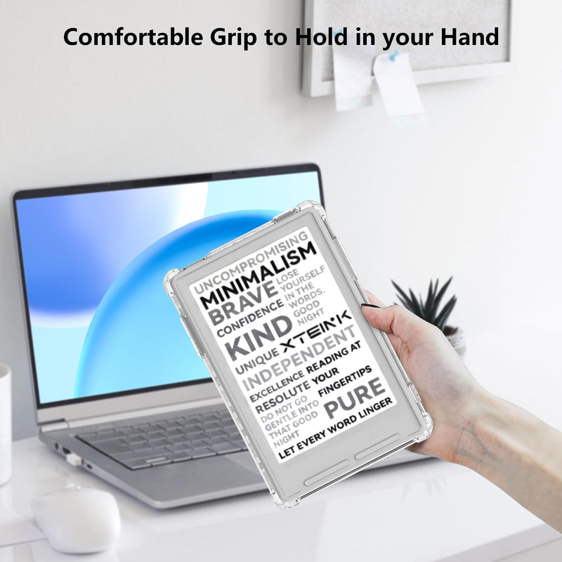 Aircawin for 3.7'' Xteink X3 E-Reader Case Clear 2026,Soft TPU Back Cover | Slim Clear Cover for Xteink X3 E-Book,Shockproof Anti-Scratch Anti-Yellow Lightwheight-Crystal