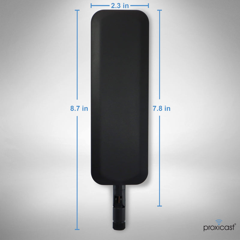 Proxicast 4G, 5G, CBRS 6 dBi Omni-Directional Swivel SMA Terminal Antenna | 600 to 6000 MHz Coverage - 3-Way Articulated Joint - for Cradlepoint, Digi, MoFi, Pepwave, Sierra & Others - ANT-120-008-2PK 2 Pack