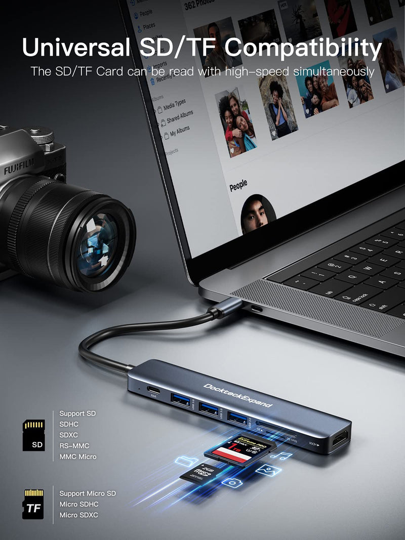 2psc 7-in-1 USB C HUB