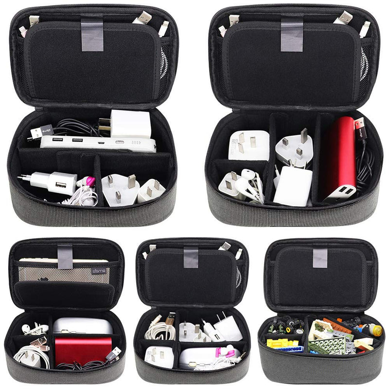 sisma Travel Electronics Organizer Small Electronic Accessories Carrying Bag for Cords Phone Chargers Cables Earbuds Adapter Mouse - Special Edition Starlight Special Edition
