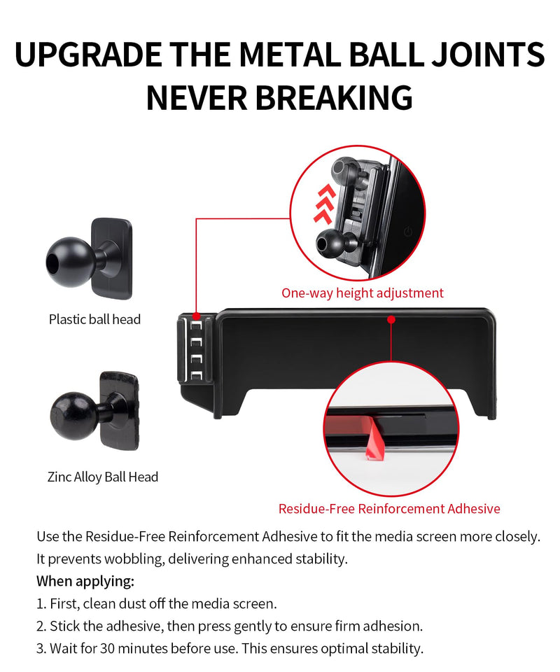 Car Phone Holder for Audi A4/S4/A5/S5 2020-2025, Q5/SQ5 21-25 10.1" Screen | A4 Allroad/RS5 2020-2025,Magsafe Accessories Magnetic Cell Phone Mount Clip Compatible with iPhone, 3D fit Navigation Bracket for 20-25 A4&S4&A5&S5&RS5 & 21-25 Q5 (10.1-inch)