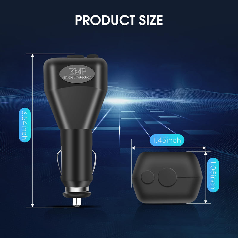 EMP Vehicle Protection, Zuomeng EMP Protector, Lightning, Solar Flare, Surge Protection, Suitable for Cars and Trucks, Easy Installation