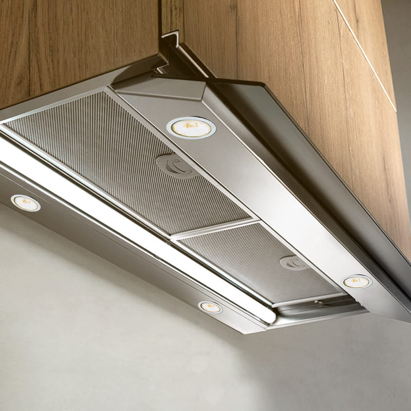 [AUSTRALIA] - URing Set of 3 LED Recessed Spotlights 12 V 3000 K Warm White 3.5 W, Flat 12 V 300 LM Bore Hole 55-58 mm and 15 mm, Dimmable Furniture Recessed Spotlights, LED Spot 12 V with 2 m Cable, Nickel 3000K Warmweiß 