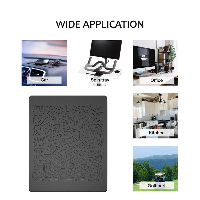 [AUSTRALIA] - Anti Slip Pad Sticky Gripping Gel Pad Multifunctional Fixate Non-Slip Mounting Cell Pad, 6.3 x 5.1 inch (2 Pack) 2 Pack 