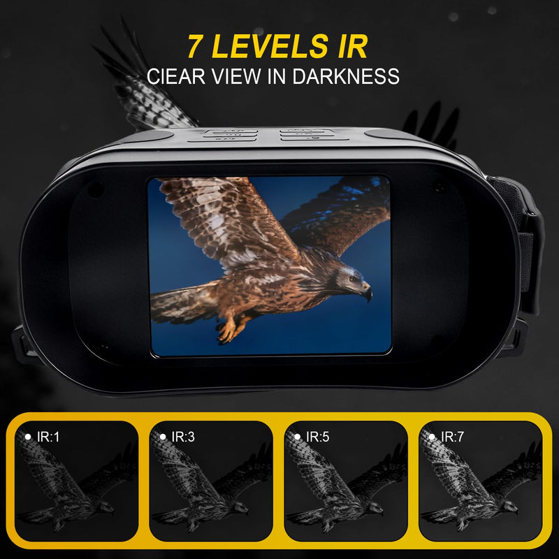 Night Vision Goggles 4K Night Vision Binoculars Adults, Gifts for Men Him Husband Dad 2000mAh Fast Charging Battery,2.8'' HD Screen,2700FT Viewing Range for Camping Hunting & Security
