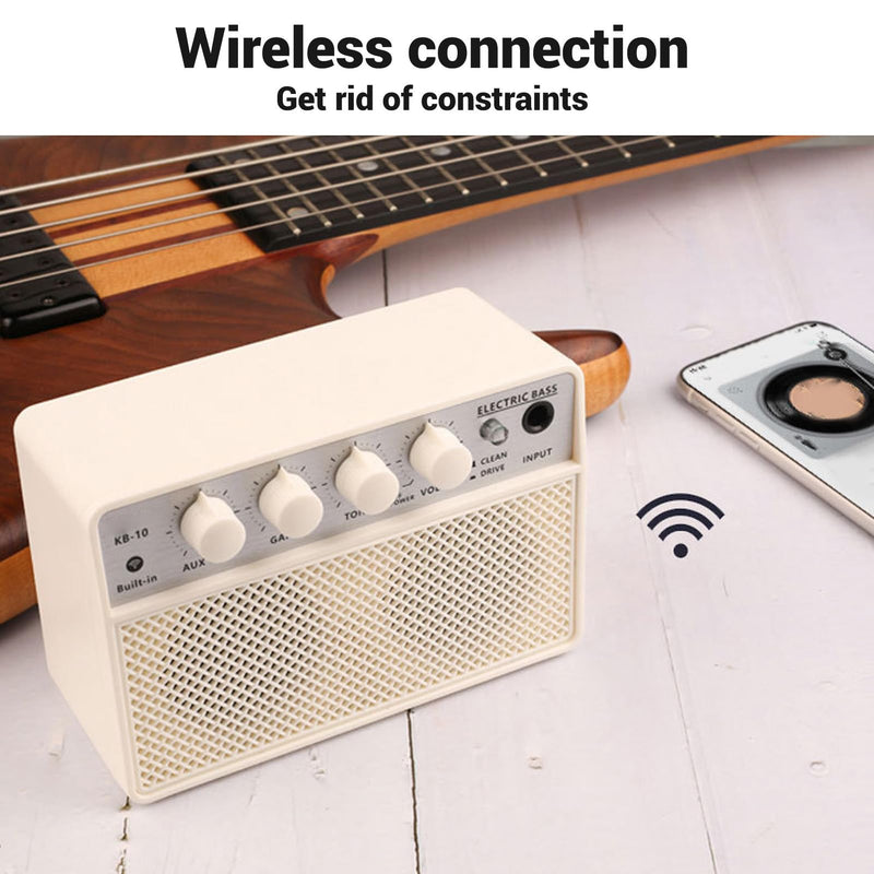 [AUSTRALIA] - KOKKO KB-10 Bass Amplifier Portable Mini Bluetooth Audio 10W Mini Bass Amplifier Portable Rechargeable Bass Guitar Practice Amplifier 