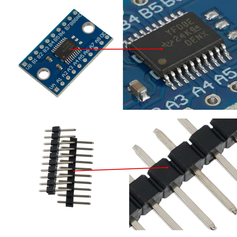 10PCS TXS0108E High Speed Full Duplex Switch 8-Way 8-Channel Logic Level Conversion Module Applied for IIC/SPI Serial Port Devices