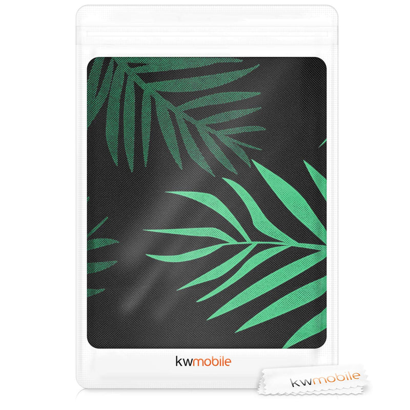 kwmobile Computer Monitor Cover Compatible with 24-26" Monitor - Palm Leaves Green/Dark Green/Black Palm Leaves 07-80-01