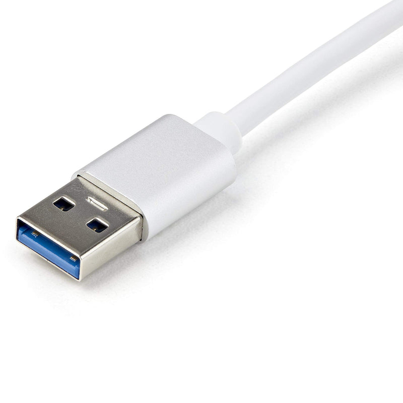 StarTech.com USB 3.0 to Gigabit Network Adapter - Silver - Sleek Aluminum Design for MacBook, Chromebook or Tablet - Native Driver Support (USB31000SA), Standard