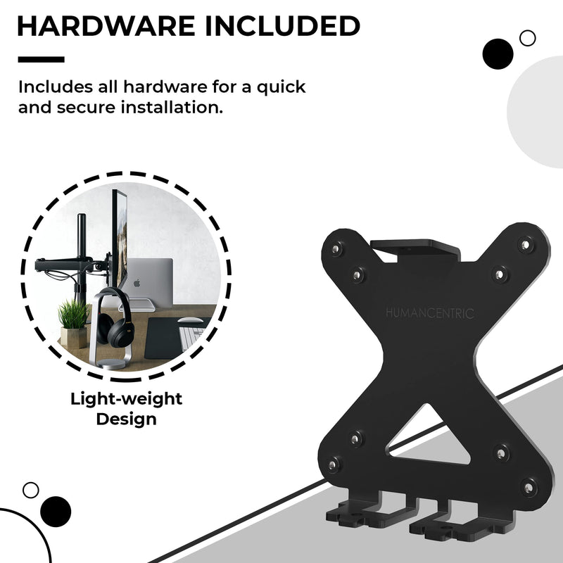 HumanCentric VESA Mount Adapter for HP Pavilion 27xw, 25xw, 24xw, 23xw, 22xw, 22cwa, 27cw, 25cw, 24cw, 23cw, and 22cw Monitors