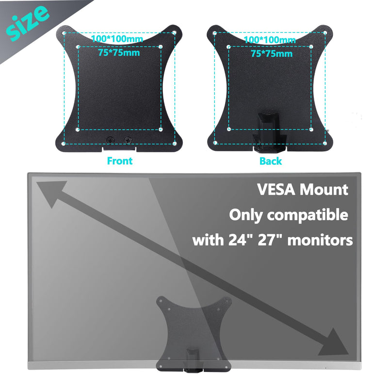 CRG5 VESA Adapter Compatible with Samsung 24" C24RG50, 32" CF397 Monitor | C24RG50 VESA Adapter for 24CRG50, LC24RG5, LC24RG50, LC24RG50FZNXZA, C24RG50FQNXZA 32" CF397 (LC32F397, LC32F397FWNXZA)