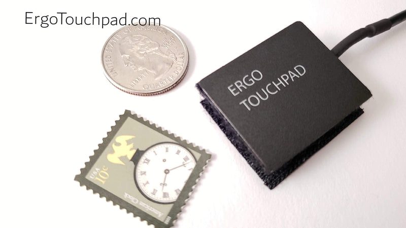 Mini USB Computer Touchpad, Trackpad, Mouse, Wired, 1.1 x 1.3 inches Ergo Touchpad ETP001MTPUSB